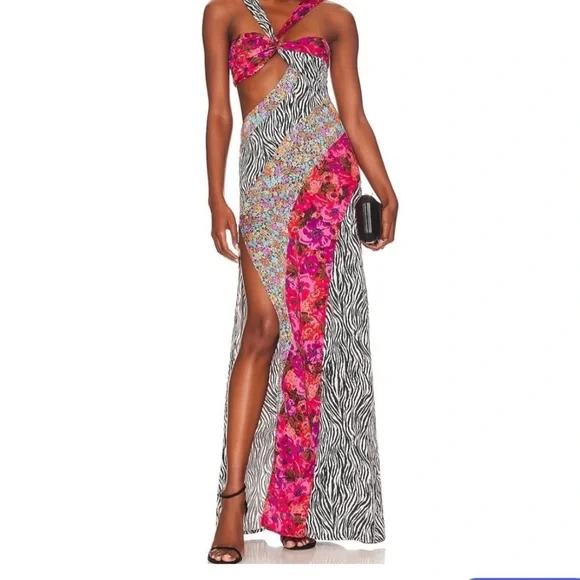 strapless open back dress Pink & White Zebra Midi Dress – Read My Lips Boutique
